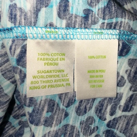 LILLY PULITZER NWT Etta V-Neck Top - My Favorite Spot Oyster Bay Navy XL - Picture 10 of 10